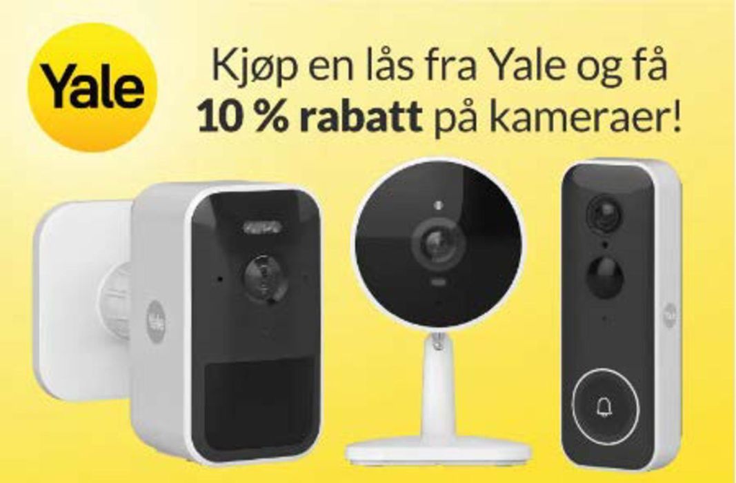 Kjell & Company-katalog i Ski | Kjøp en lås fra Yale og få 10% rabatt på kameraer! | 3.5.2024 - 15.5.2024