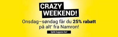 Tilbud fra Elektronikk og hvitevarer i Kleppestø | Crazy Weekend de Elektroimportøren | 3.5.2024 - 5.5.2024