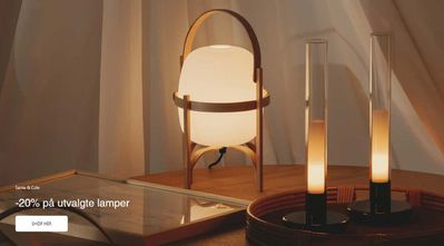 Tilbud fra Hjem og møbler i Bærum | -20% på utvalgte lamper de Bolina | 3.5.2024 - 17.5.2024