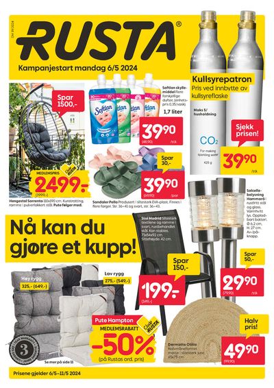Tilbud fra Hjem og møbler i Sandnes | Rusta tarjoukset! de Rusta | 6.5.2024 - 20.5.2024