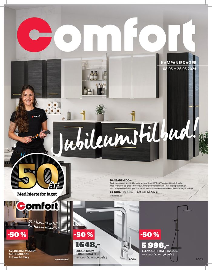 Comfort-katalog i Sandefjord | Jubileumstilbud! | 8.5.2024 - 26.5.2024