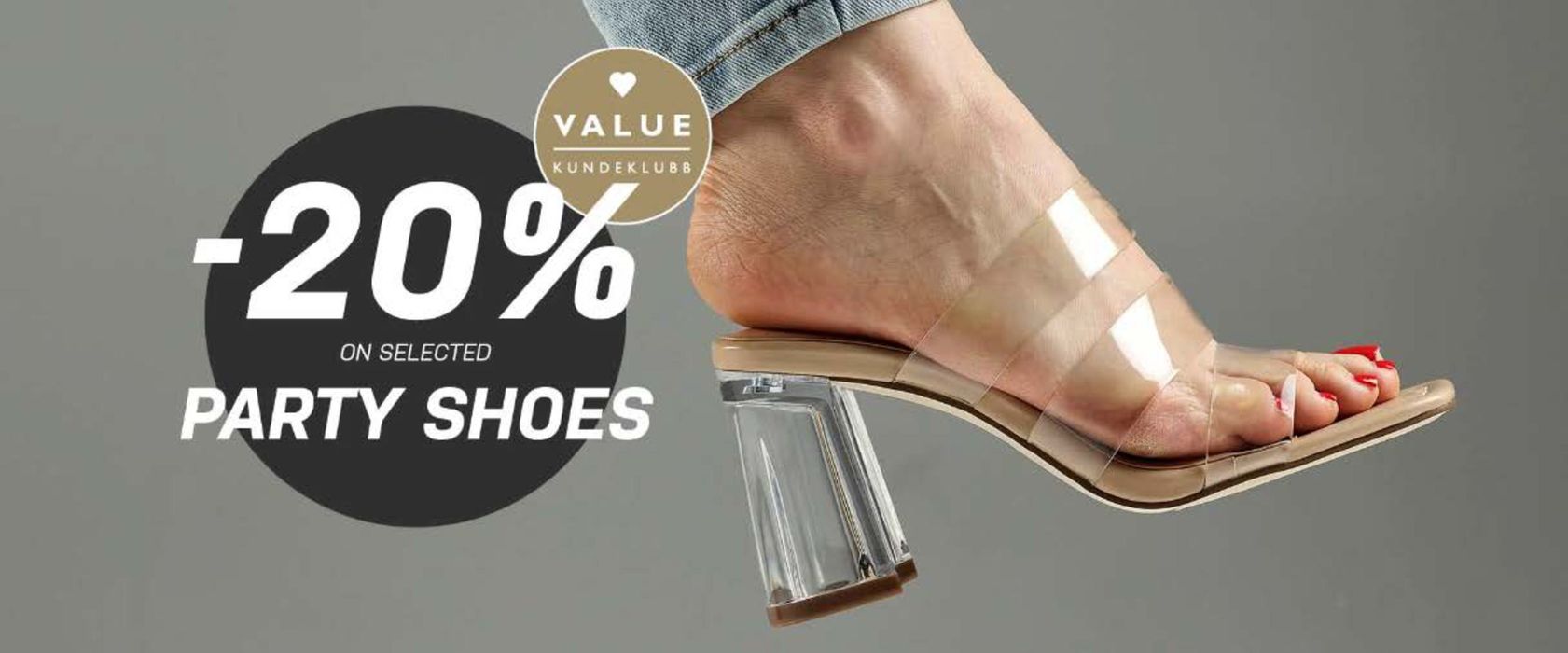 Dna Shoes-katalog i Førde | -20% on selected party shoes | 9.5.2024 - 19.5.2024