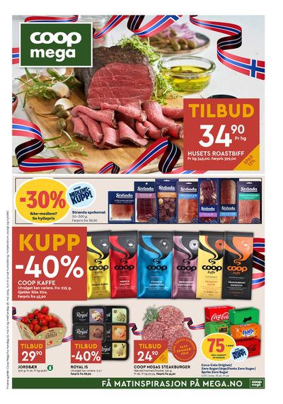Tilbud fra Supermarkeder i Varhaug | Coop Mega Kundeavis de Coop Mega | 13.5.2024 - 19.5.2024