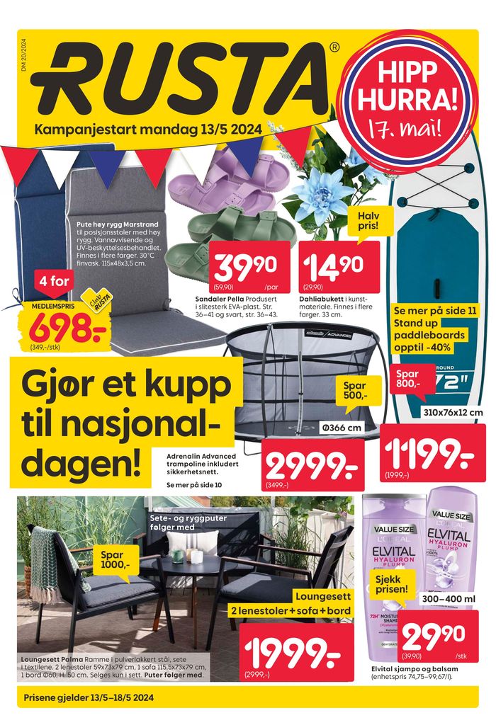 Rusta-katalog i Notodden | Rusta tarjoukset | 13.5.2024 - 27.5.2024