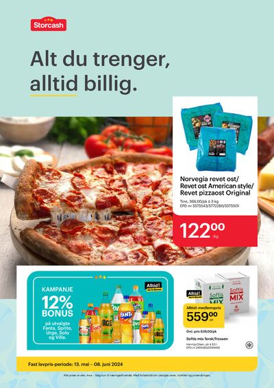 Tilbud fra Supermarkeder i Avaldsnes | Alt Du Trenger, Alltid Billig de Storcash | 13.5.2024 - 8.6.2024