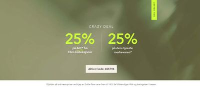 Tilbud fra Klær, sko og tilbehør i Fredrikstad | Creazy Deal  de Ellos | 13.5.2024 - 14.5.2024