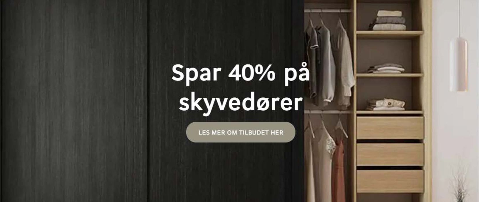JKE Design-katalog i Egersund | Spar 40% på skyvedører | 16.5.2024 - 26.5.2024