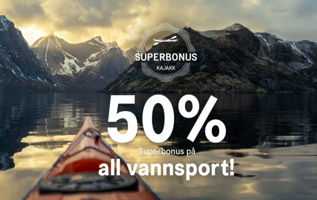 Milslukern Sport-katalog i Oslo | 50% Superbonus på all vannsport! | 16.5.2024 - 29.5.2024
