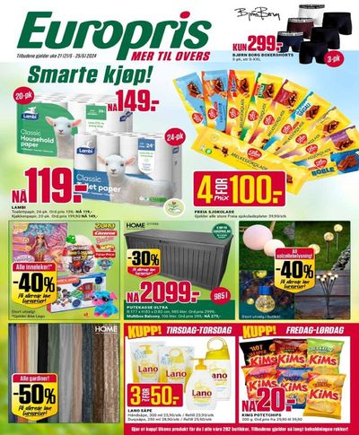 Tilbud fra Supermarkeder i Storebø | Europris DM 21-24 MYBRING de Europris | 19.5.2024 - 2.6.2024