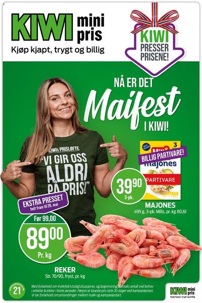 Tilbud fra Supermarkeder i Skedsmo | Kiwi Kjøp kjapt, trygt og billig de Kiwi | 20.5.2024 - 26.5.2024