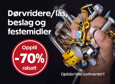 Tilbud fra Bygg og hage i Lillehammer | Opptil -70% Rabatt de Mega Norge | 20.5.2024 - 31.5.2024