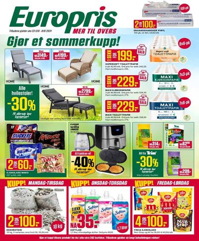 Tilbud fra Supermarkeder i Elverum | Europris DM 23-24 MYBRING de Europris | 2.6.2024 - 16.6.2024