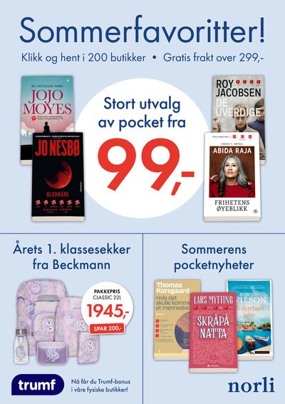 Tilbud fra Bøker og kontor i Tønsberg | Sommer 2024 de Norli | 3.6.2024 - 28.7.2024