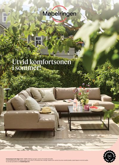 Møbelringen-katalog | Utvid komfortsonen i sommer! | 11.3.2024 - 11.8.2024