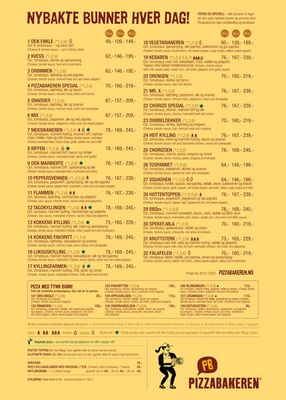 Pizzabakeren-katalog i Skedsmo | Pizzabakeren meny 2023 | 3.2.2023 - 31.12.2023