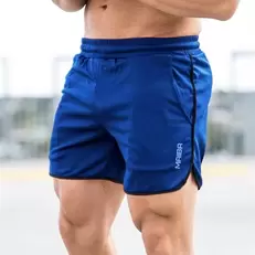 Tilbud: New Men Fitness Bodybuilding Shorts Man Summer Gyms Workout Male Breathable Mesh Quick Dry Sportswear Jogger Beach Short Pants kr 43,91 på AliExpress