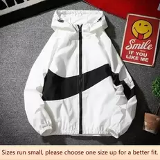 Tilbud: 2024 Men's Thin Sun Protection Jacket Stylish Korean Version Loose-fit Casual Trendy Student Outerwear kr 51,94 på AliExpress
