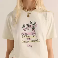 Tilbud: Strawberry Letter T-shirts 2024 Summer Women Clothing Short Sleeve O-neck Fashion T-shirt Casual Vintage Female Tees Tops kr 278,31 på AliExpress