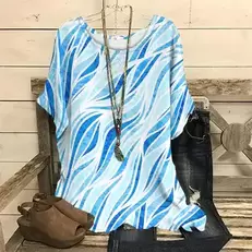 Tilbud: Women‘S Summer T Shirts Oversized Short Sleeve T-Shirt Fashions Woman Clothing 3d Print Female Tops Round-Neck T Shirt Pullover kr 61,54 på AliExpress