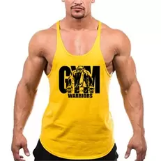 Tilbud: Men's Fitness Bodybuilding Tank Tops Brand Gym Sportswear Cotton Breathable Workout Muscle Vests Summer Sleeveless Y Back Shirt kr 12,88 på AliExpress