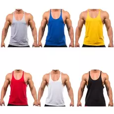 Tilbud: 2023 New Style Jogger Gym Singlet Training Bodybuilding Tank Top Vest Shirt Sleeveless Fitness Cotton Shirt For Men Wholesale kr 10,76 på AliExpress