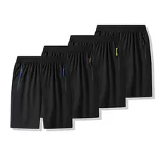 Tilbud: Gym Shorts Men 2024 pants sports cotton  5 Inch Quick Dry With Liner Training Running Short 2 in 1 Mens Gym Shorts kr 10,93 på AliExpress