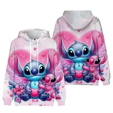 Tilbud: Kawaii Stitch Women's Hooded Sweatshirt Cute Cartoon Autumn And Winter Sportswear Fashions Printed Unisex Long Sleeved Clothing kr 136,36 på AliExpress