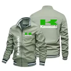 Tilbud: Chaqueta de motocicleta con estampado logotipo Kawasaki para hombre ropa deportiva e informal la moda carreras 2024 kr 199,89 på AliExpress