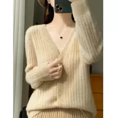 Tilbud: 100% Pure Wool Sweater For Autumn And Winter kr 142,37 på AliExpress