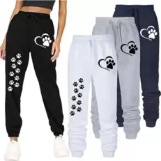 Tilbud: Women's Cat's Paw Printed Sweatpants High Quality Fitness Pants Jogging Pants Outdoor Casual Jogging Pants kr 85,06 på AliExpress