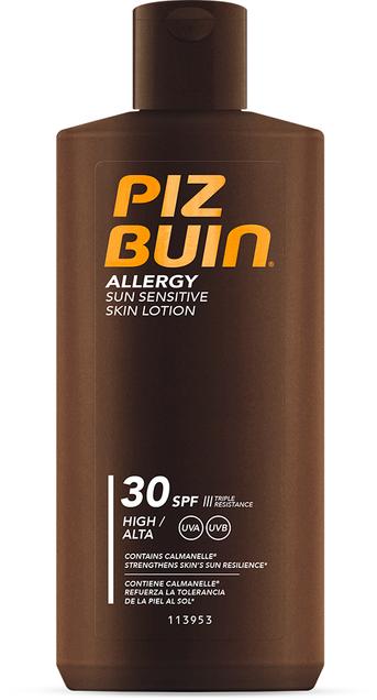 Tilbud: Piz Buin Allergy Sun Lotion SPF30 200 ml kr 178,5 på VITA