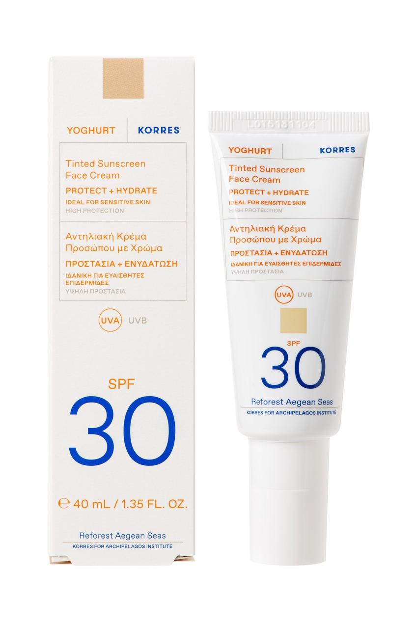 Tilbud: Korres Yoghurt Tinted Face Cream SPF30 40ml kr 299 på VITA
