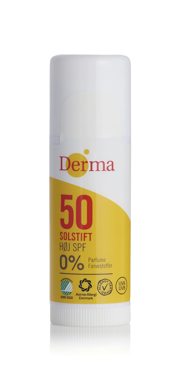Tilbud: Derma Sun Solstift High SPF50 15 ml kr 79 på VITA