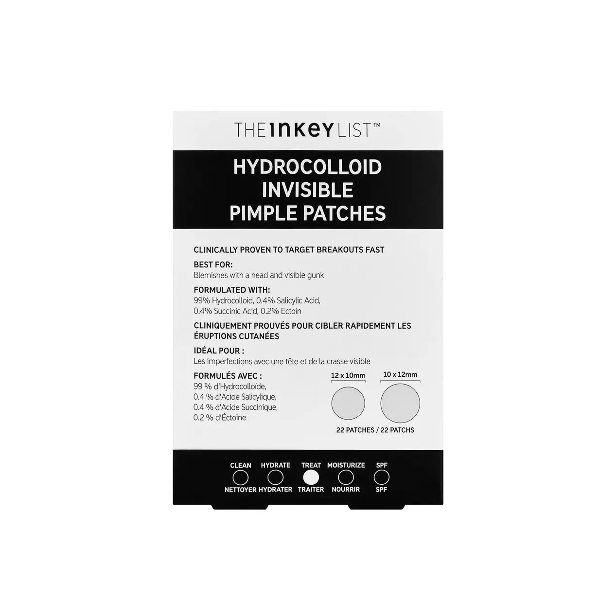 Tilbud: The Inkey List Hydrocolloid Invisible Pimple Patches kr 166 på VITA