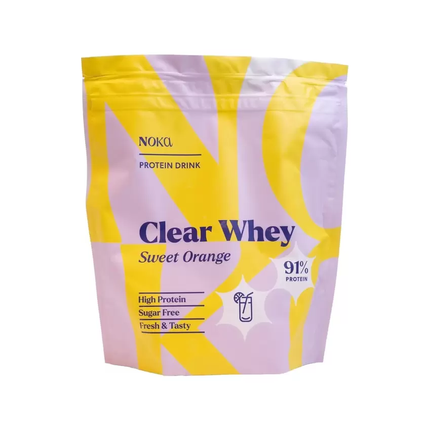 Tilbud: NOKA Protein Clear Whey Sweet Orange 400g kr 244,3 på VITA