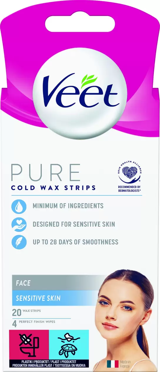 Tilbud: Veet Pure Cold Wax Strips Face kr 90,3 på VITA