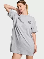 Tilbud: 100% Cotton Oversized Sleep Tee kr 279,13 på Victoria's Secret