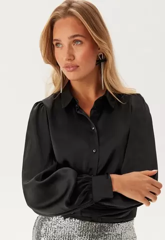 Tilbud: Puff Sleeve Structured Shirt kr 429 på Bubbleroom