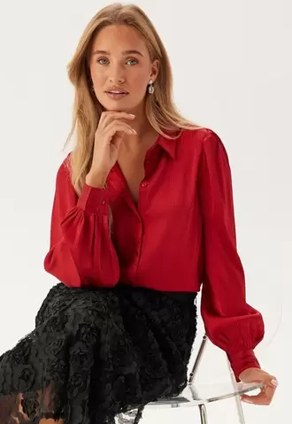 Tilbud: Puff Sleeve Structured Shirt kr 429 på Bubbleroom