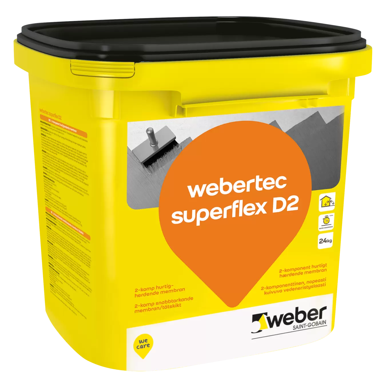 Tilbud: WEBER TEC SUPERFLEX D2 MEMBRAN 24KG kr 3290 på Bygger'n