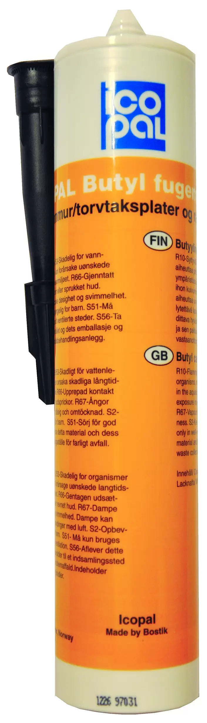 Tilbud: FUGEMASSE BUTYL 0,31 L ICOPAL kr 185 på Bygger'n