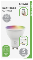 Tilbud: Deltaco Smart Home WiFi dimbar LED-pære RGBW GU10 5 W kr 69,9 på Clas Ohlson