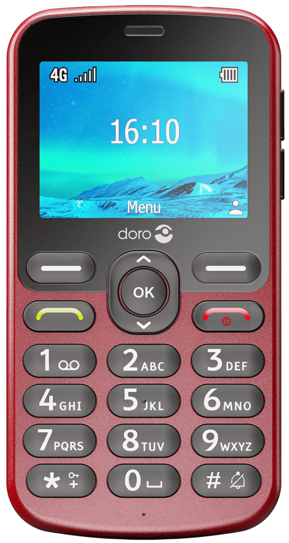 Tilbud: Doro 1881 4G, rød kr 792 på Telenor