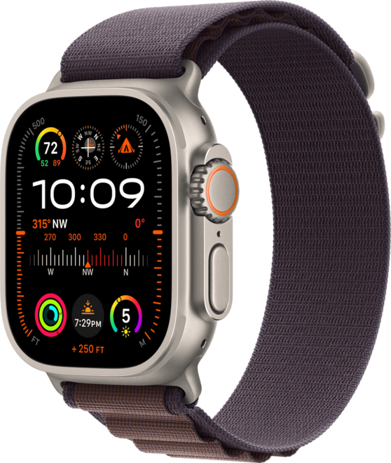 Tilbud: Apple Watch Ultra 2 Titan Alpine Loop S, indigo kr 8793,6 på Telenor