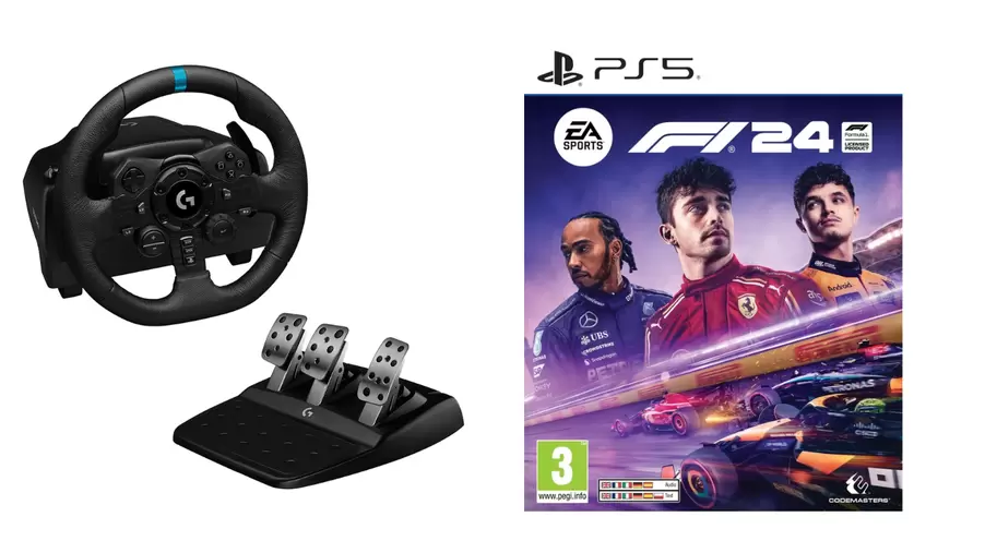 Tilbud: Logitech - G923 Racing Wheel and Pedals for PS5 - Bundle with F1 24 PS5 kr 5295 på Coolshop