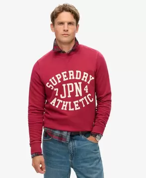 Tilbud: Athletic-collegegenser med trykk kr 799 på Superdry