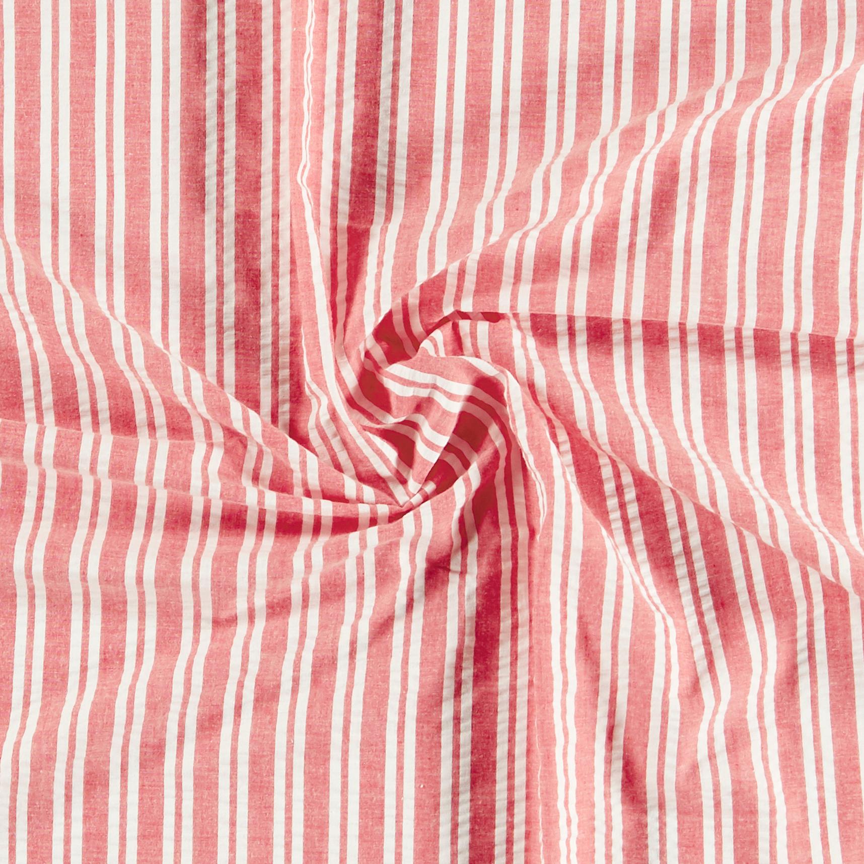 Tilbud: Organic Lillemartine rød/hvit GF striper kr 149 på Stoff & Stil