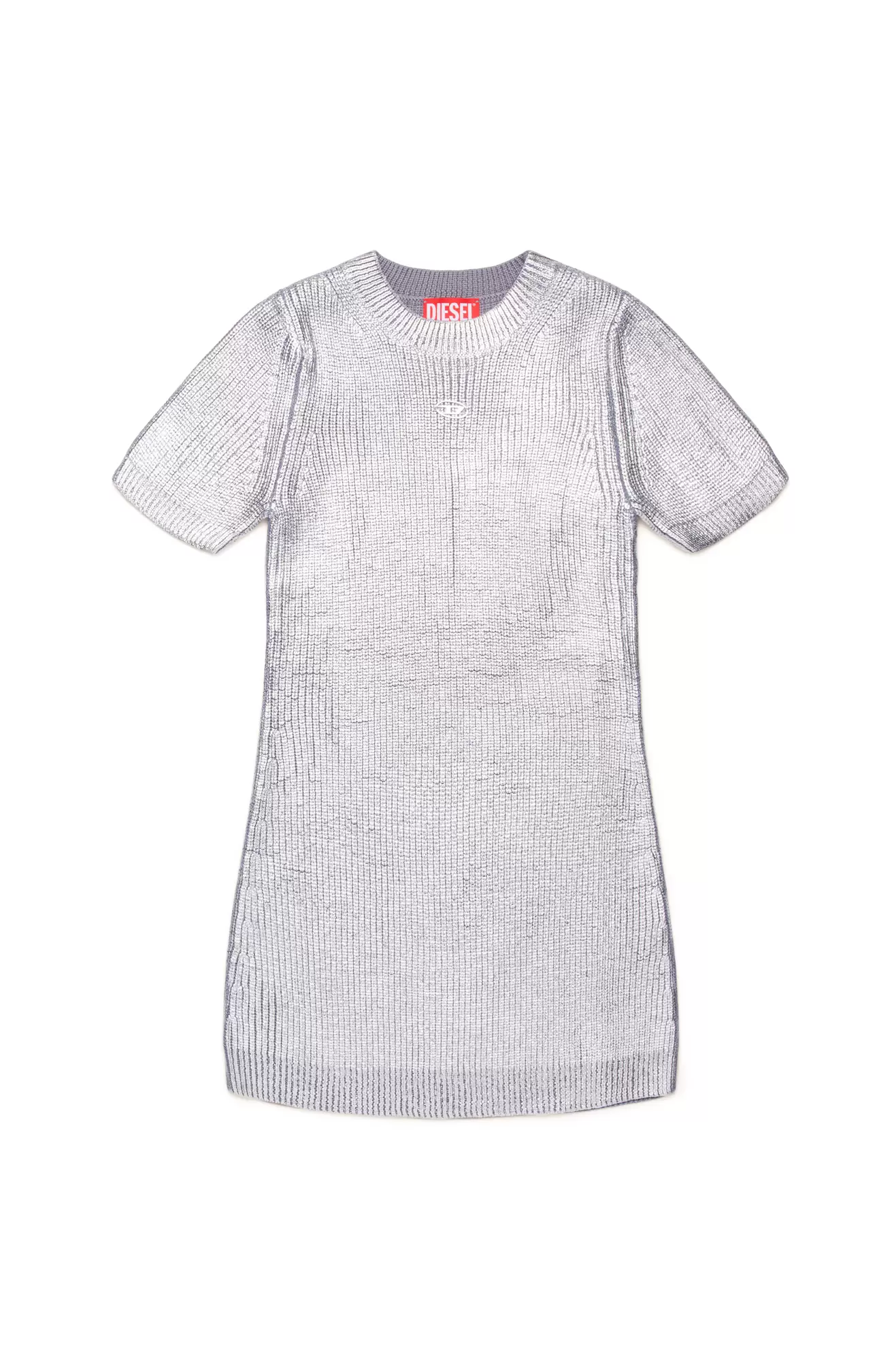 Tilbud: Metallic dress in coated knit kr 3306 på Diesel