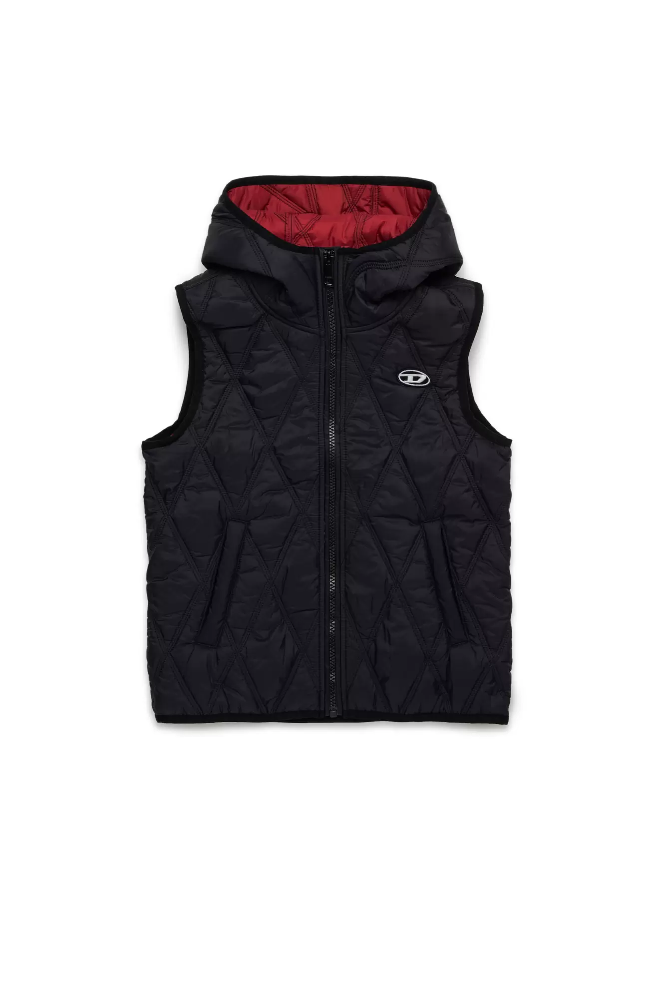 Tilbud: Hooded quilted nylon vest kr 1653 på Diesel