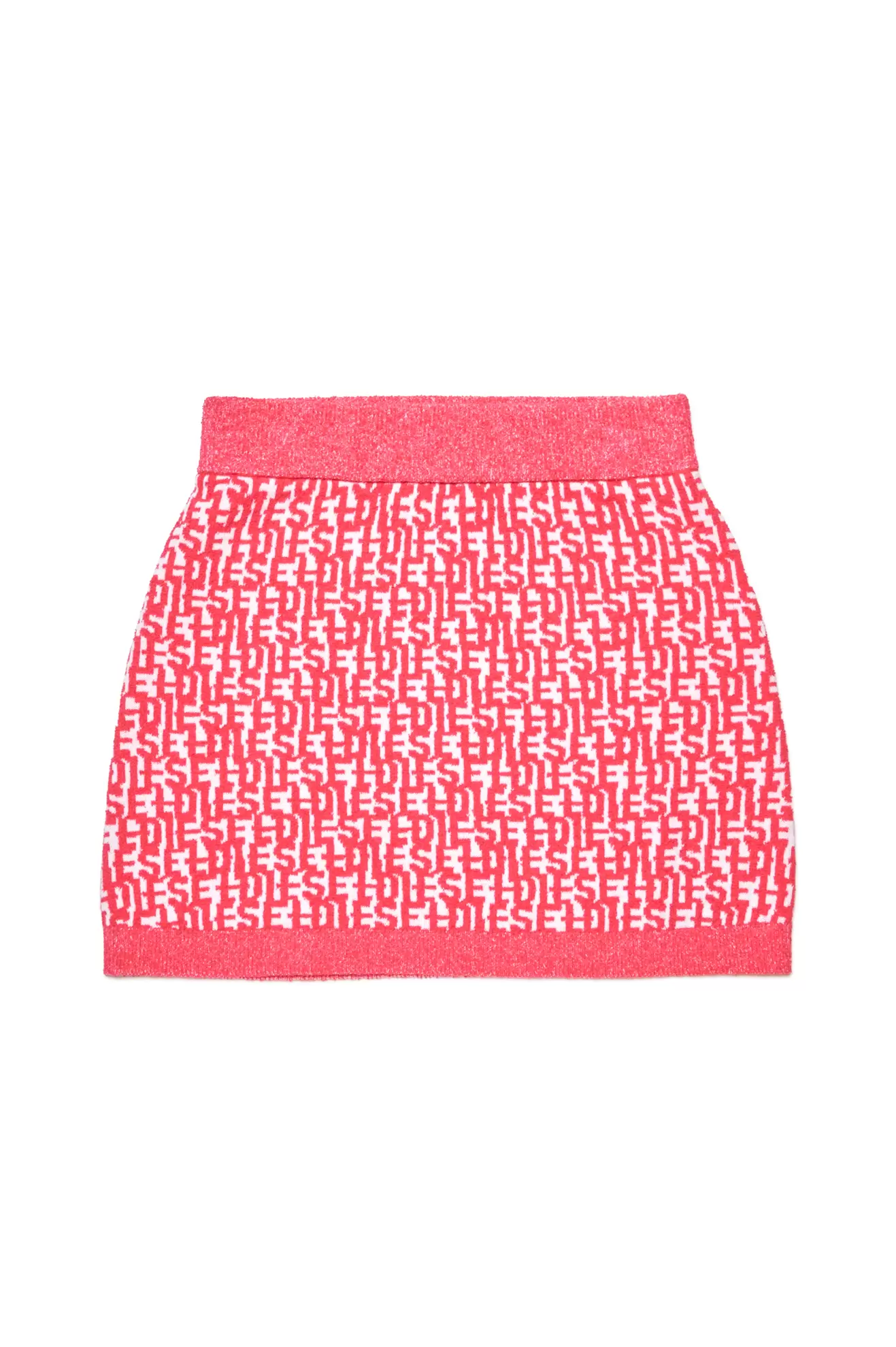 Tilbud: Monogram-jacquard mini skirt kr 1653 på Diesel